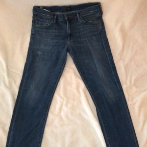 Citizens of Humanity Agnes midrise slim straight jeans.